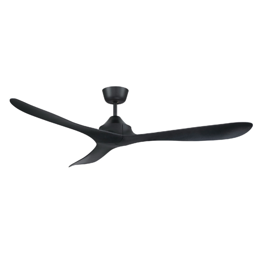 Mercator Juno DC Ceiling Fan with Remote – Black 56″